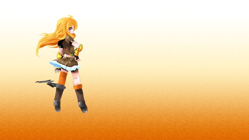 anime girl with long blonde hair