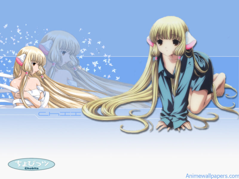 Anime girl with long blonde hair