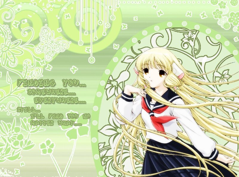 anime girl with long blonde hair