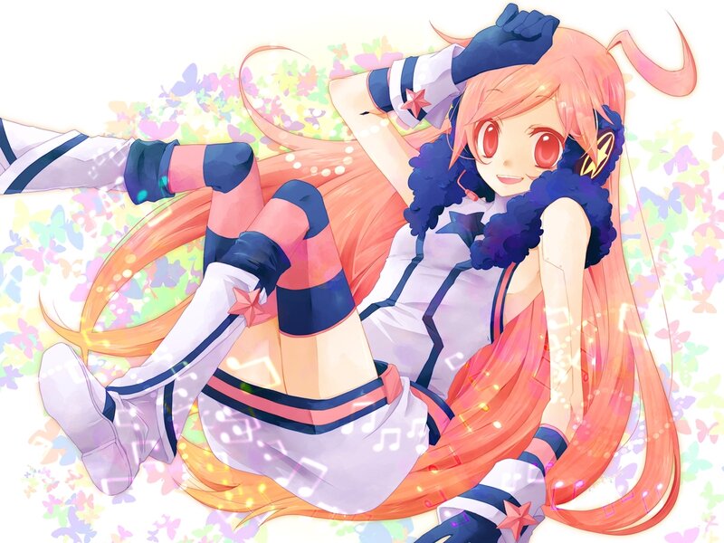 Anime girl with long hair