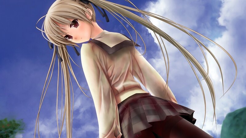 anime girl with long hair