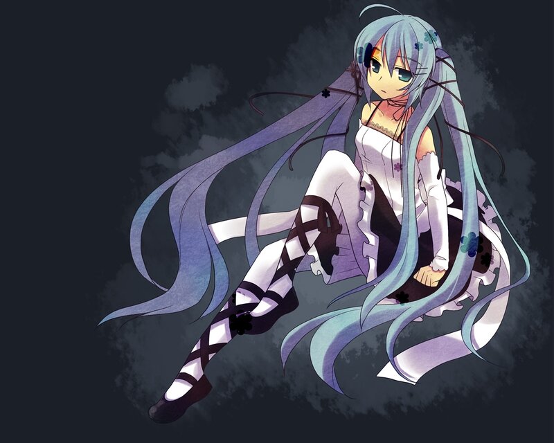anime girl with long hair