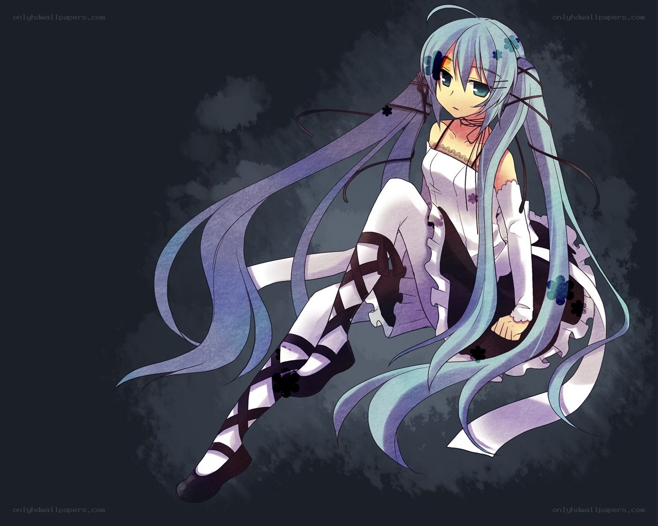 anime girl with long hair