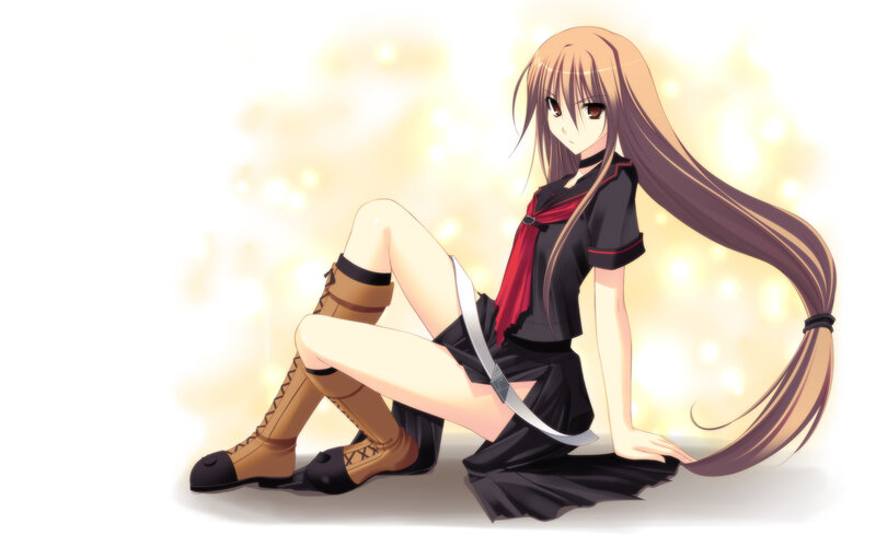 anime girl with long hair