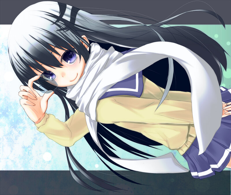 anime girl with long hair