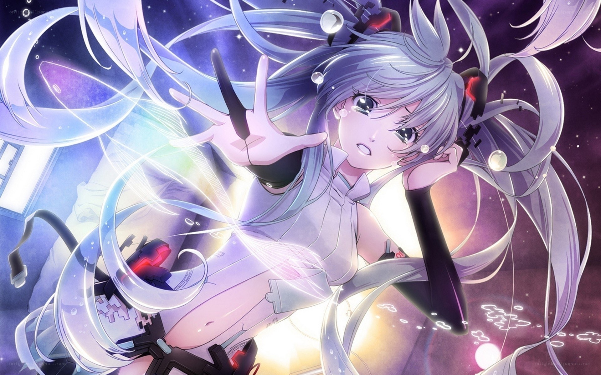 anime girl with long hair