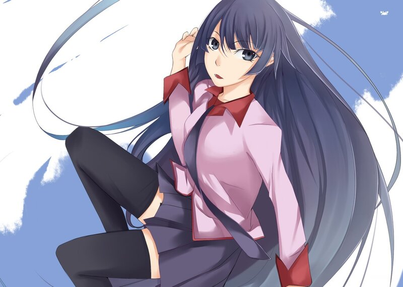 anime girl with long hair