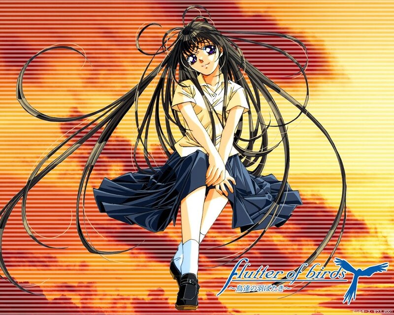 anime girl with long hair
