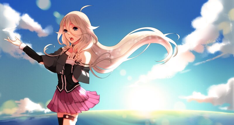 Anime girl with long hair