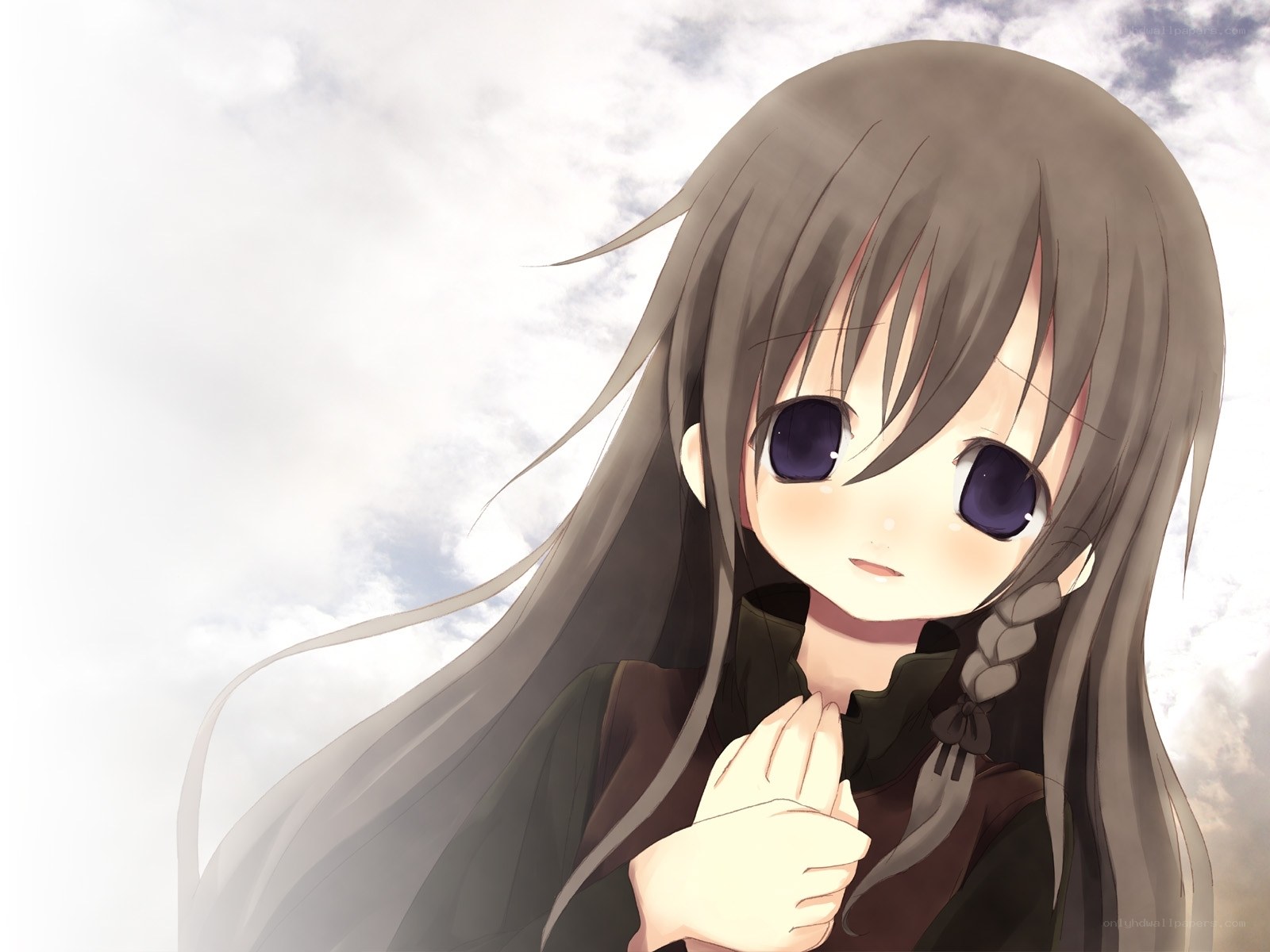 anime girl with long hair