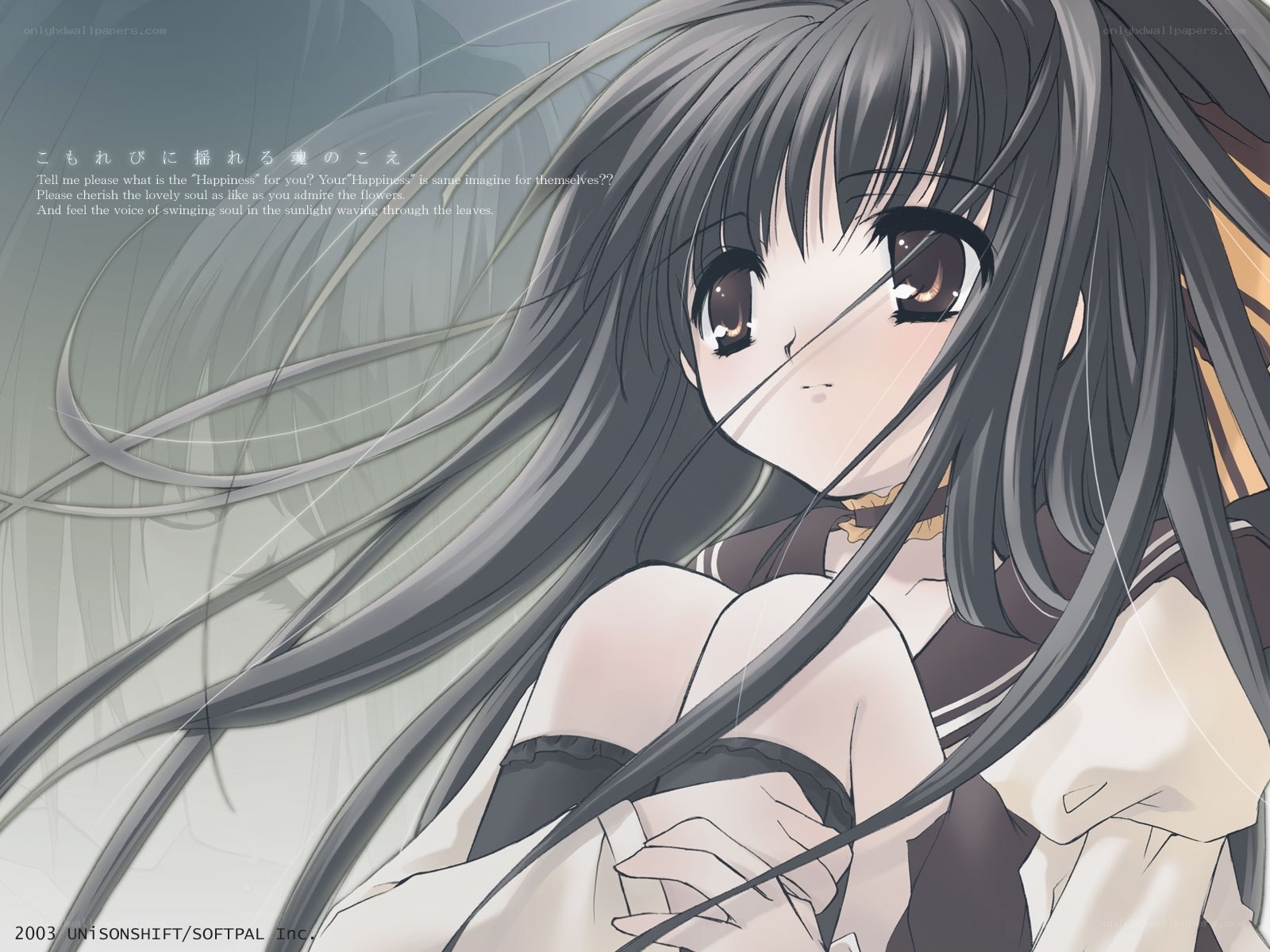 anime girl with long hair