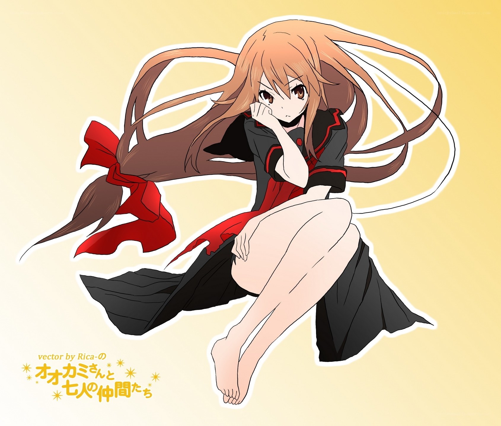 anime girl with long hair