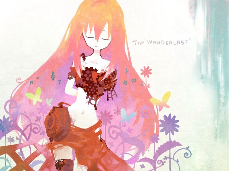 Anime girl with long hair