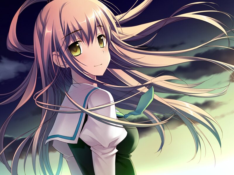 anime girl with long hair