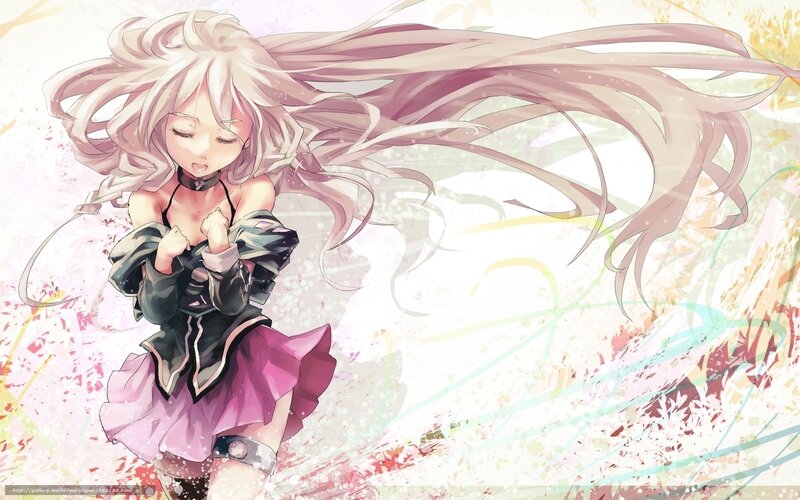 Anime girl with long hair