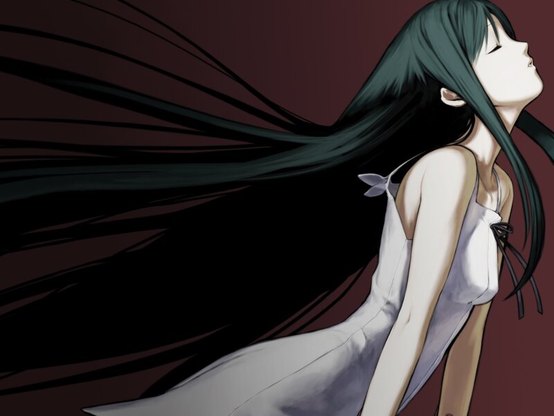 anime girl with long hair