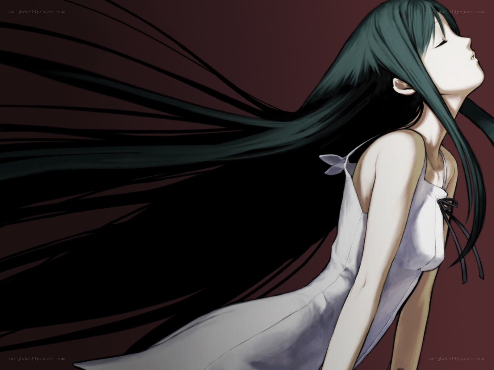 anime girl with long hair