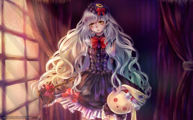 anime girl with long hair