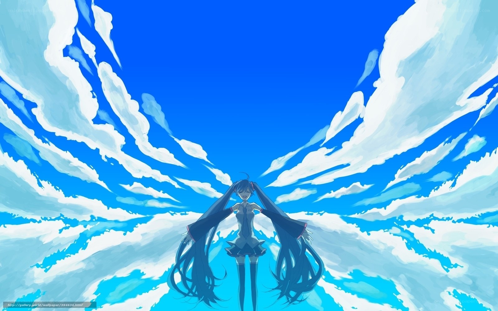 Anime girl with long hair