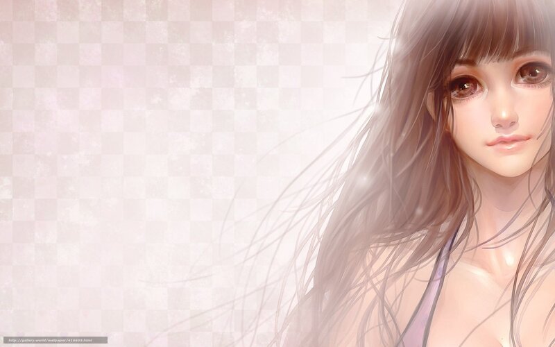 anime girl with long hair