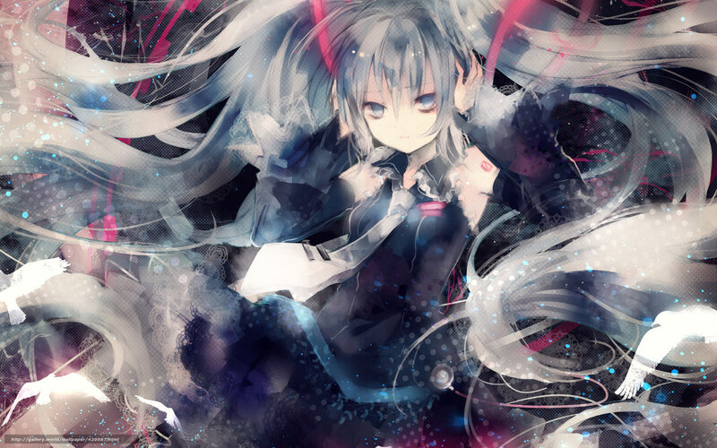 anime girl with long hair