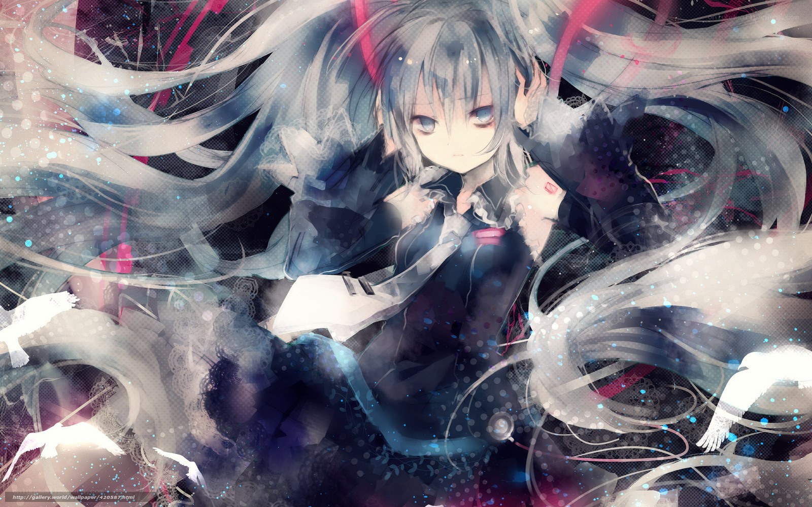 anime girl with long hair