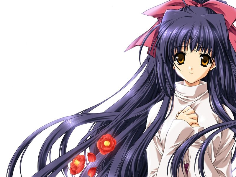 anime girl with long hair