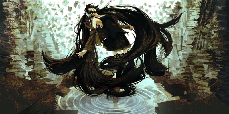 Anime girl with long hair