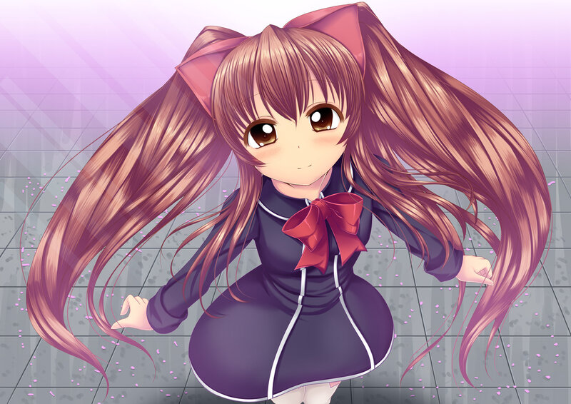 anime girl with long hair