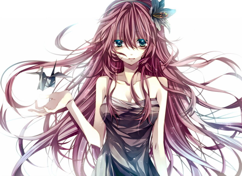 anime girl with long hair