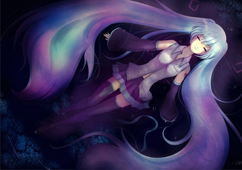 anime girl with long hair