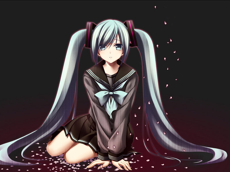 anime girl with long hair