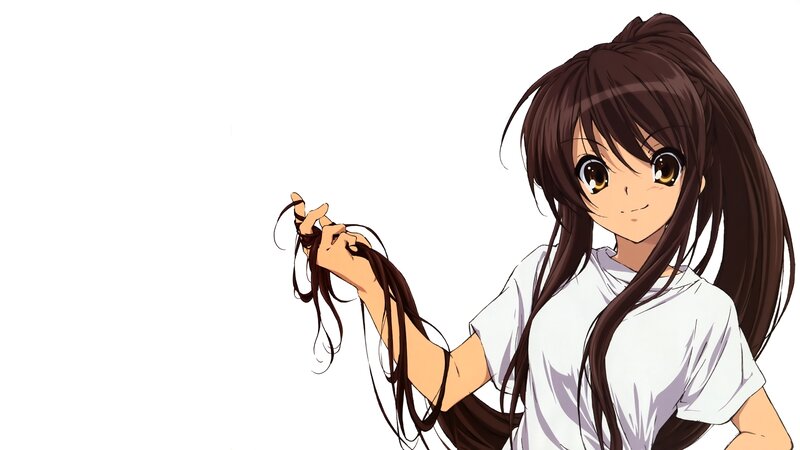 anime girl with long hair