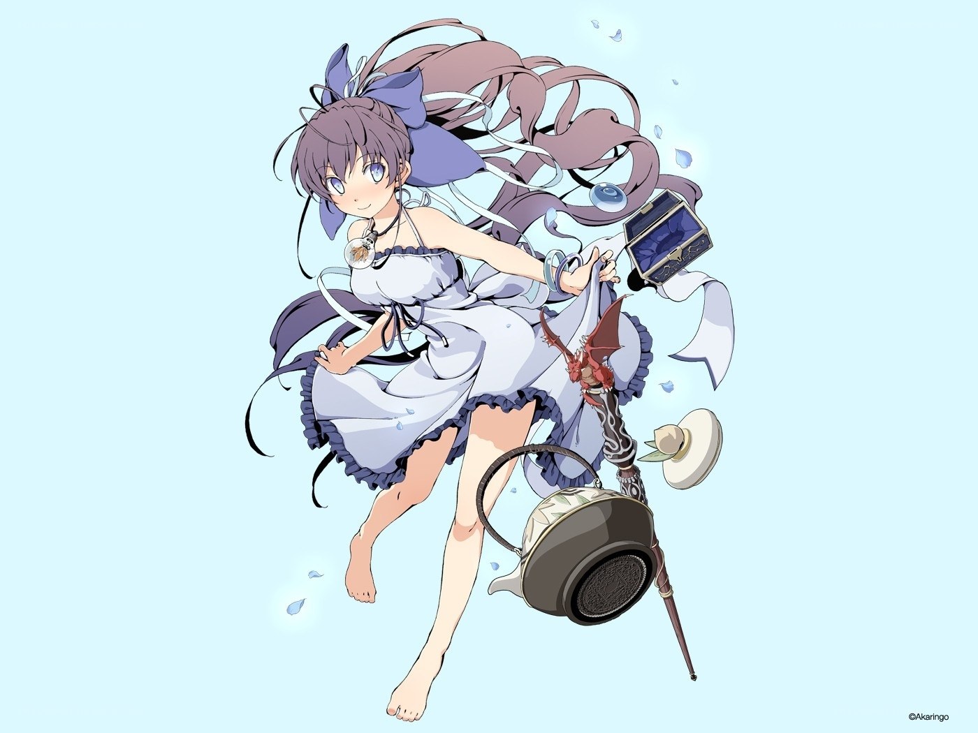 anime girl with long hair