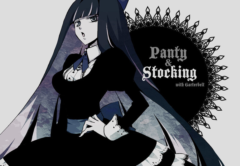 Anime Girl with Long Hair — Black, Dramatic, Dress, Cape