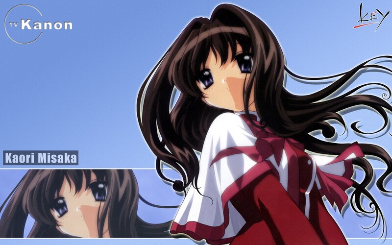 Anime Girl with Long Hair — Blue, Calm, Afternoon, School Uniform, Blue Sky