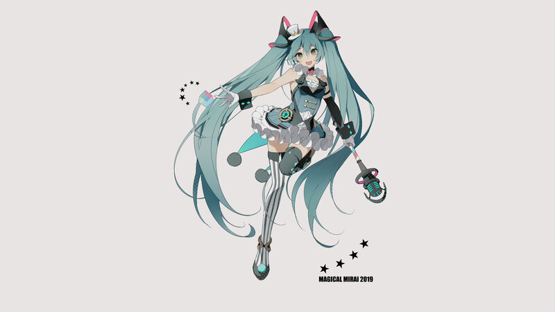 Anime Girl with Long Hair — Blue, Playful, Digital Art, Cat Ears