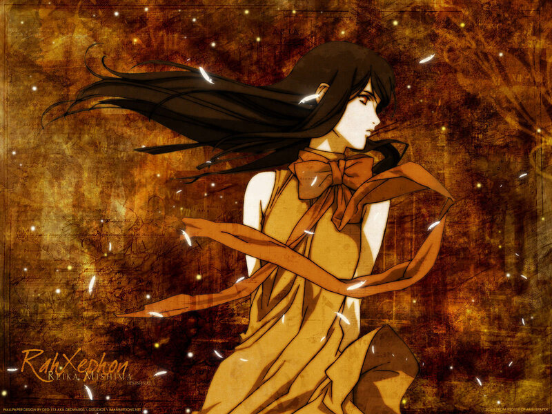 Anime Girl with Long Hair — Brown, Dramatic, Long Dark Hair