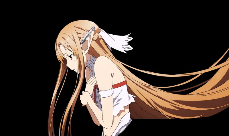 Anime Girl with Long Hair — Brown, Dramatic, Long Hair