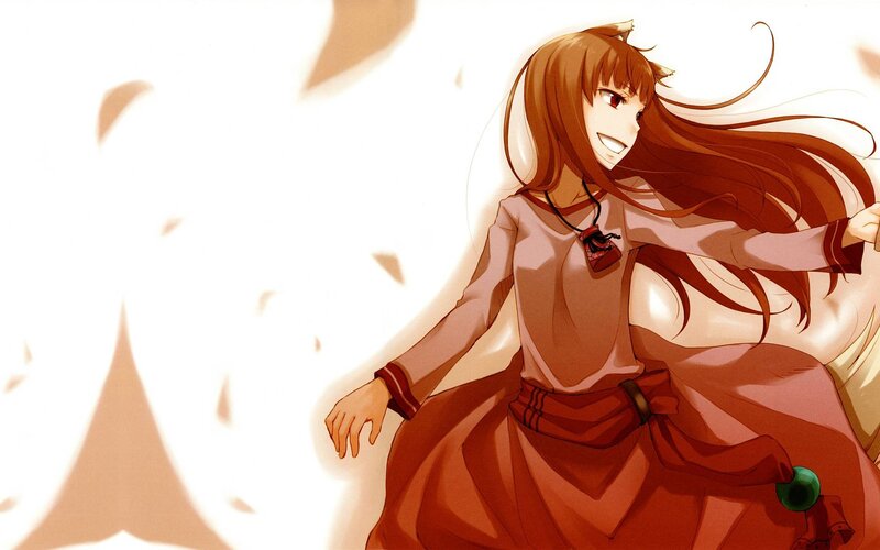 Anime Girl with Long Hair — Brown, Dynamic