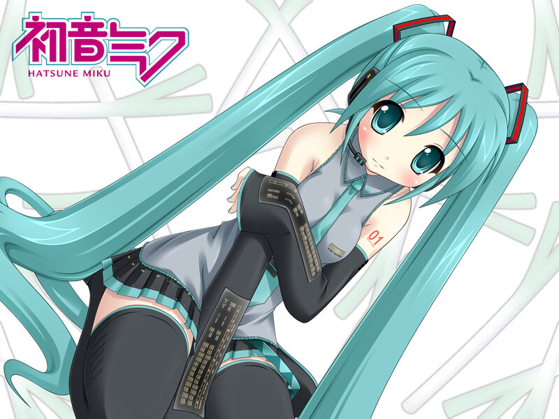 Anime Girl with Long Hair — Cyan, Playful, Digital Art, Long Hair