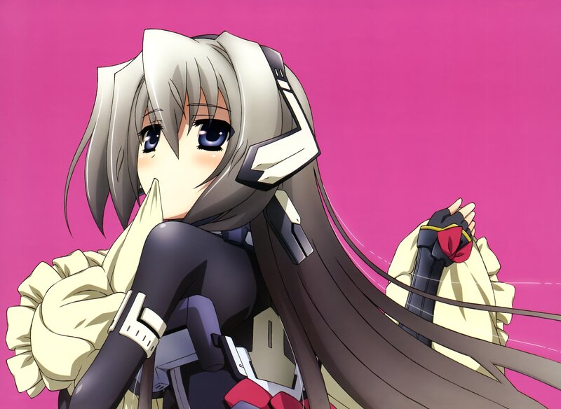 Anime Girl with Long Hair — Pink, Calm, Long Hair