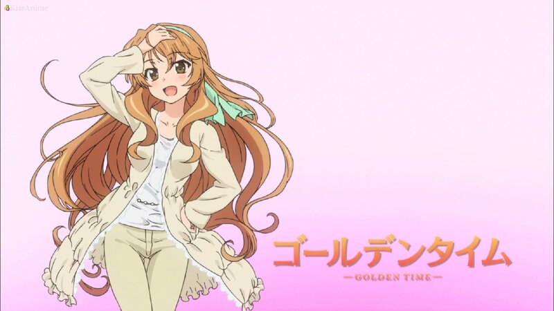 Anime Girl with Long Hair — Pink, Cheerful, Text
