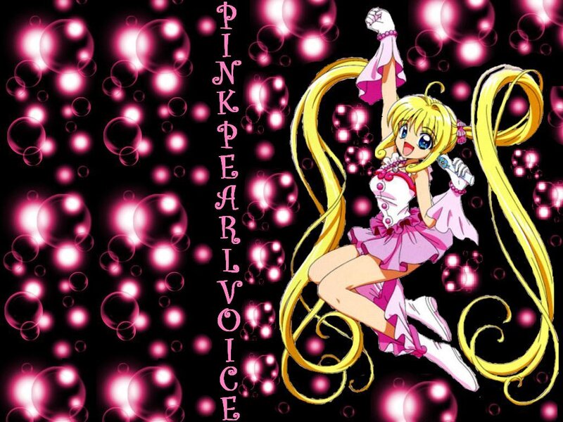 Anime Girl with Long Hair — Pink, Energetic