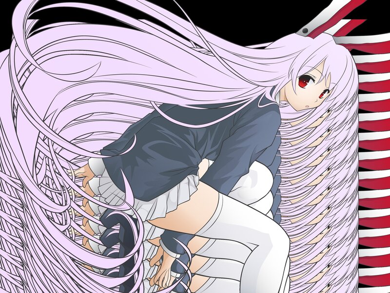 Anime Girl with Long Hair — Purple, Dramatic, Manga