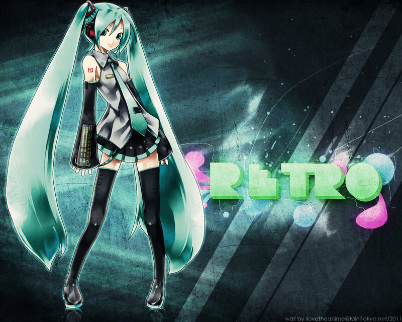 Anime Girl with Long Hair — Teal, Dynamic