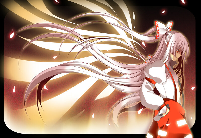 Anime Girl with Long Hair — White, Dramatic, Long Hair