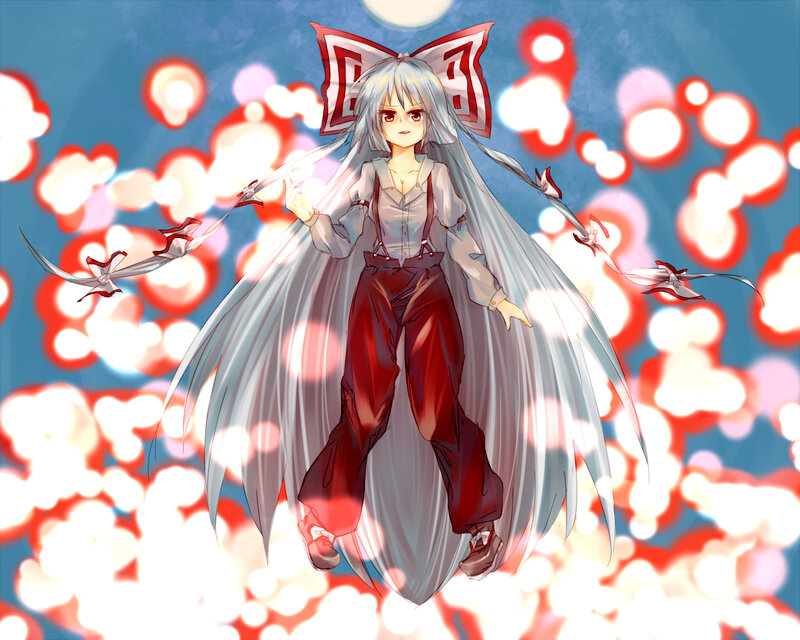Anime Girl with Long Hair — White, Dramatic, Long Silver Hair