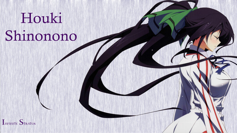 Anime Girl with Long Hair — White, Dramatic, School Uniform