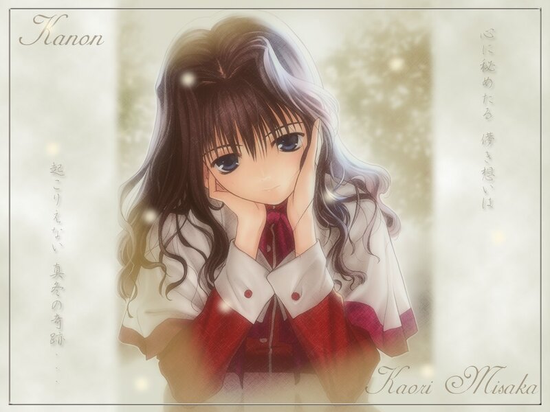 Anime Girl with Long Hair — White, Dreamy, School Uniform